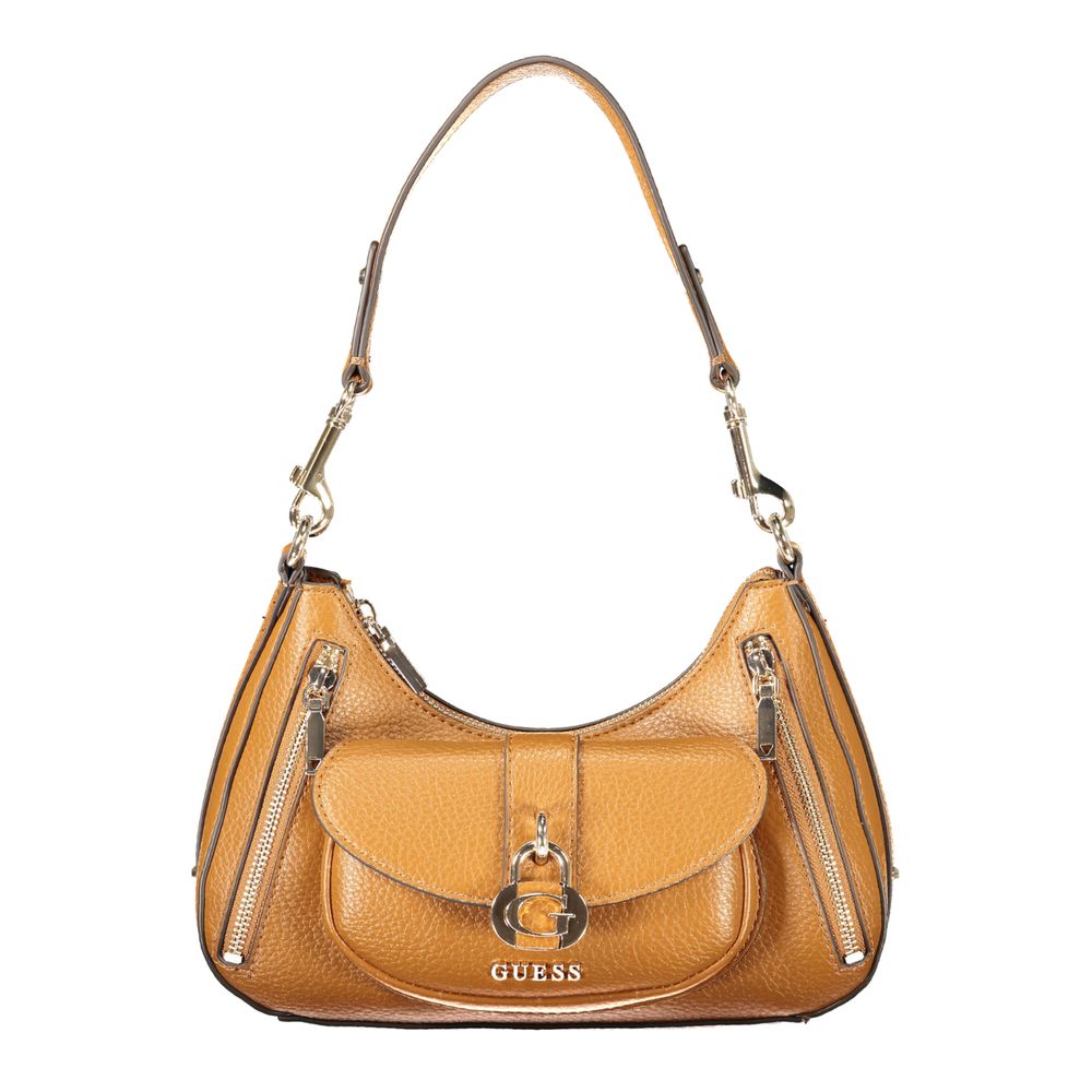 Guess Jeans Marrone Poliuretano Womens Handbag Guess Jeans