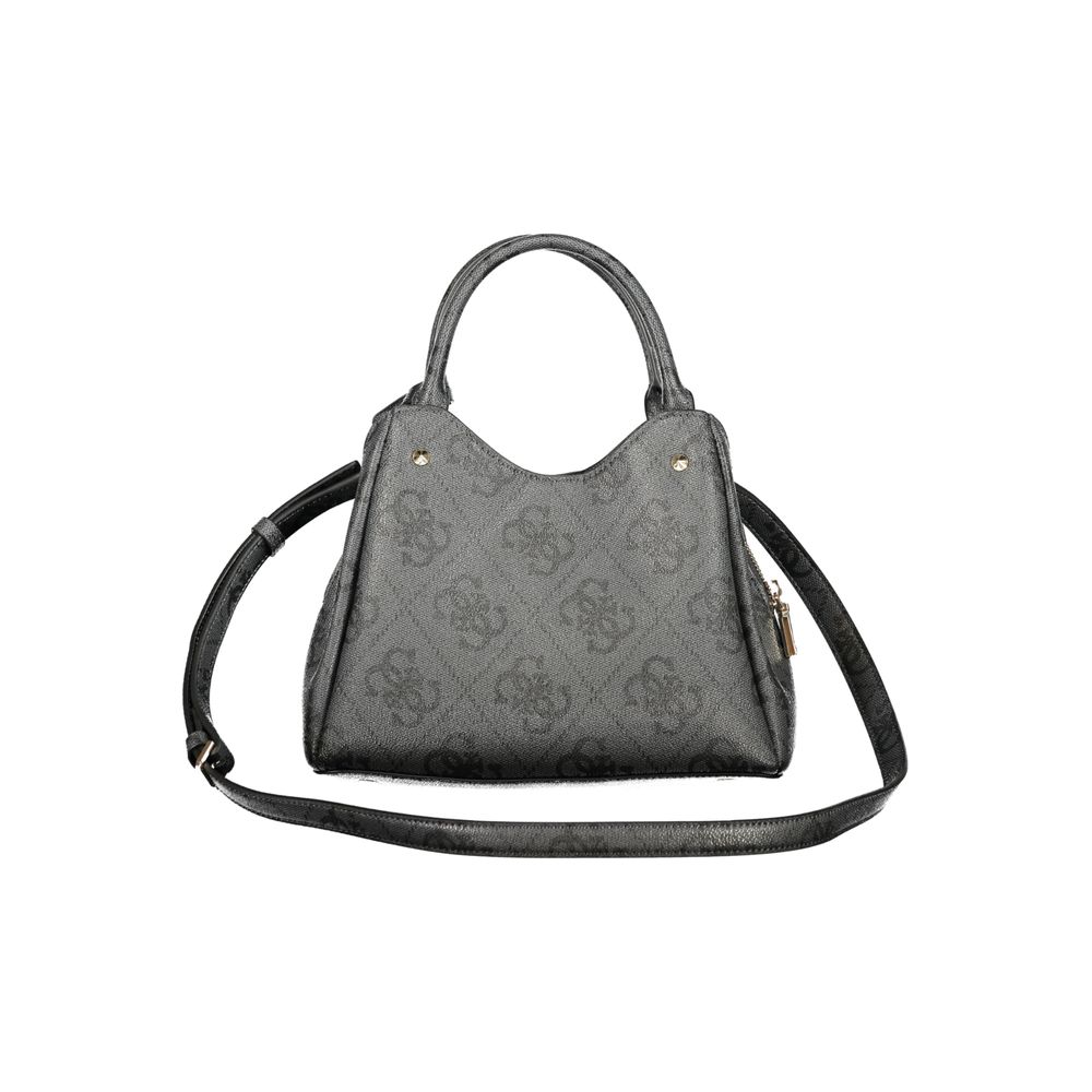 Guess Jeans Nero Poliuretano Women Handbag Guess Jeans