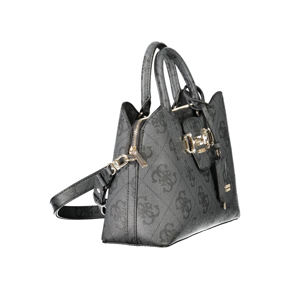 Guess Jeans "Black Polyurethane Women Handbag" Guess Jeans