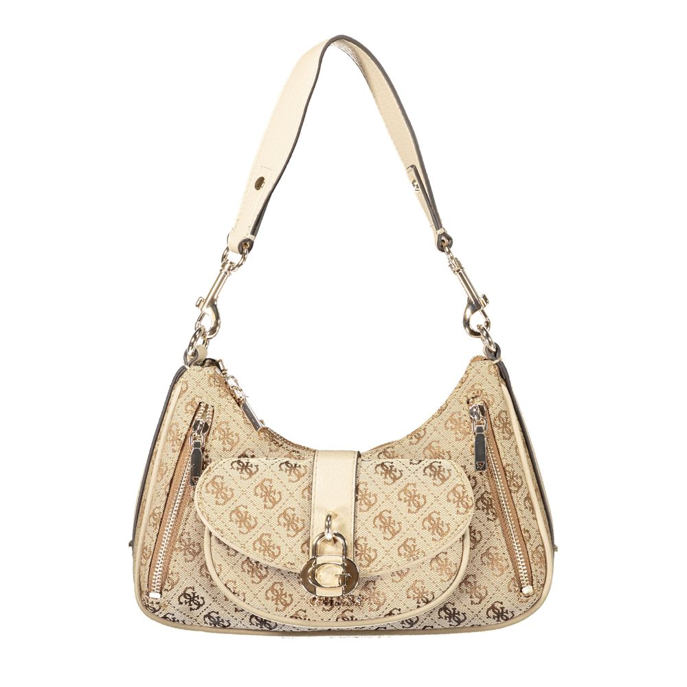 Guess Jeans Beige Polyurethane Women Handbag Guess Jeans
