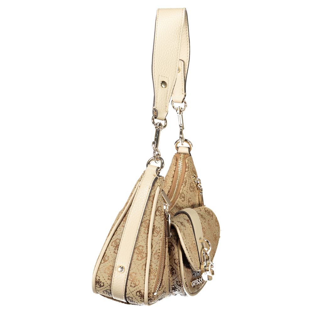 Guess Jeans Beige Polyurethane Women Handbag Guess Jeans