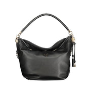 Guess Jeans Nero Polyurethane Women Shoulder Bag Guess Jeans