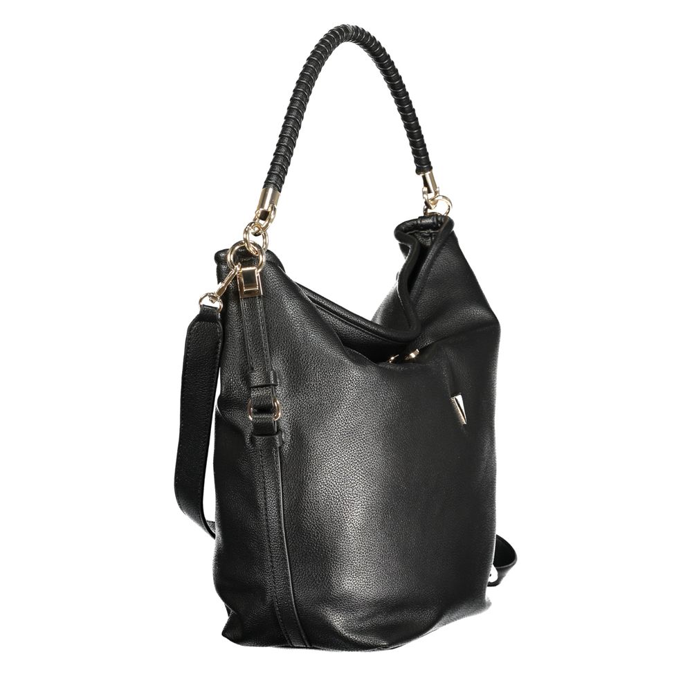 Guess Jeans Nero Polyurethane Women Shoulder Bag Guess Jeans