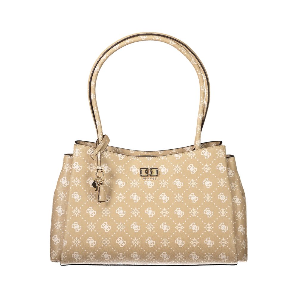 Guess Jeans Beige Polyurethane Women Handbag Guess Jeans