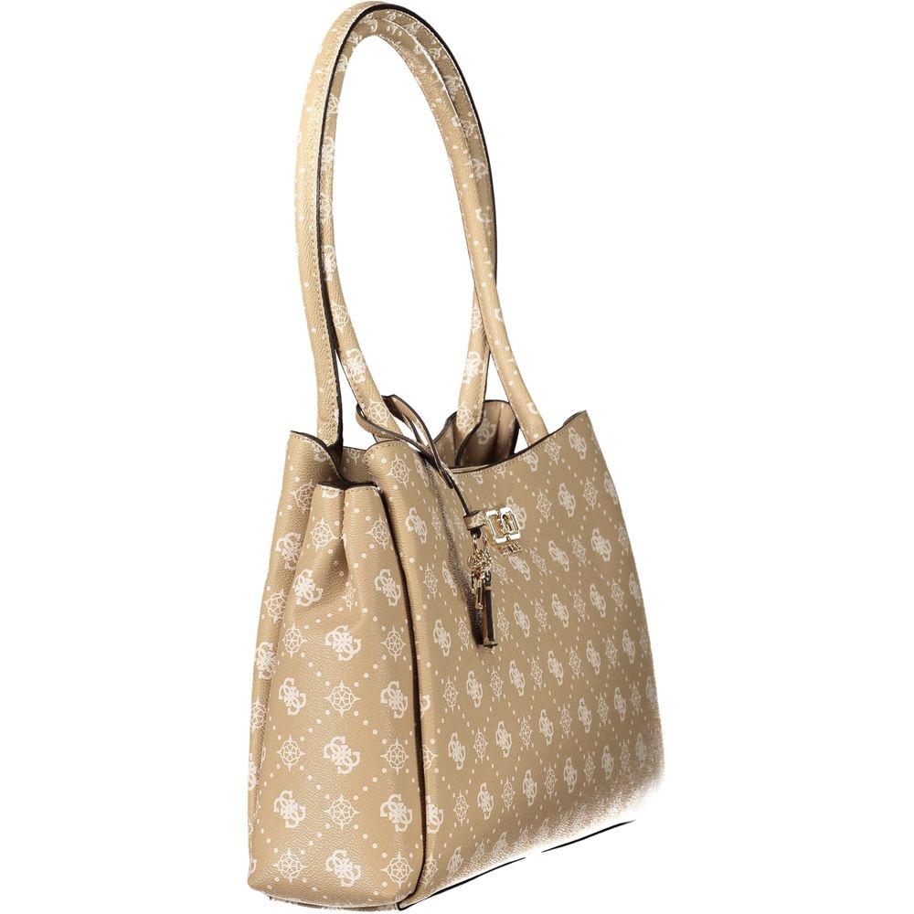 Guess Jeans Beige Polyurethane Women Handbag Guess Jeans
