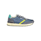 Gas Blue Polyester Men Sneaker Gas