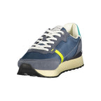 Gas Blue Polyester Men Sneaker Gas