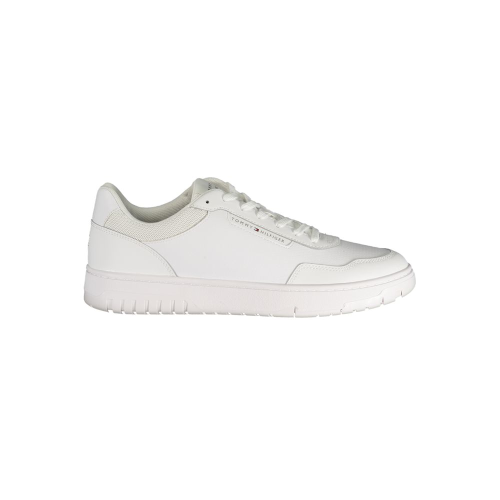 Tommy Hilfiger White Polyurethane Men Sneaker Tommy Hilfiger