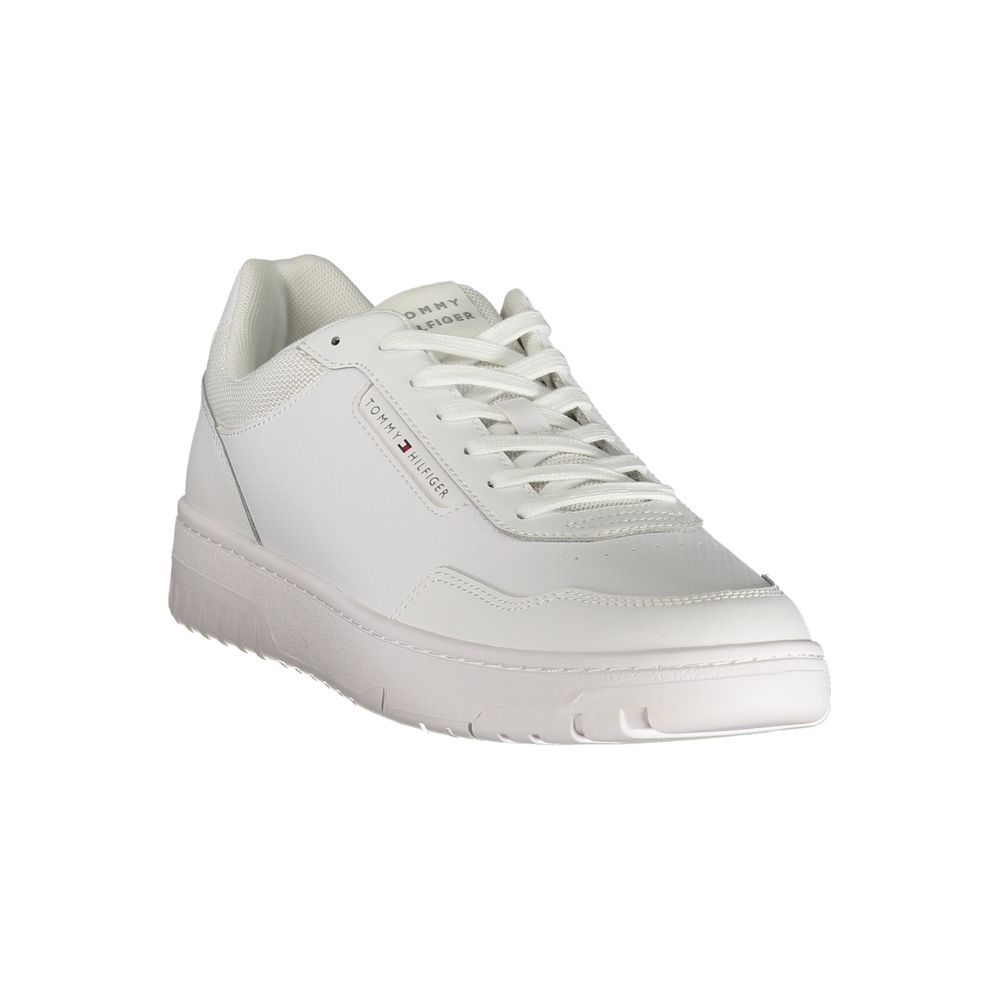 Tommy Hilfiger White Polyurethane Men Sneaker Tommy Hilfiger