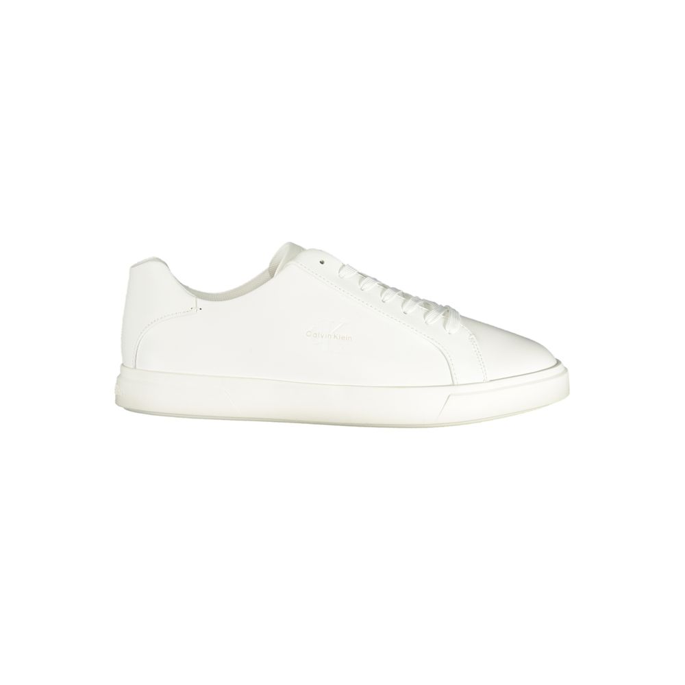 Calvin Klein White Polyester Low Top Sneakers Calvin Klein