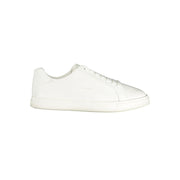 Calvin Klein White Polyester Low Top Sneakers Calvin Klein