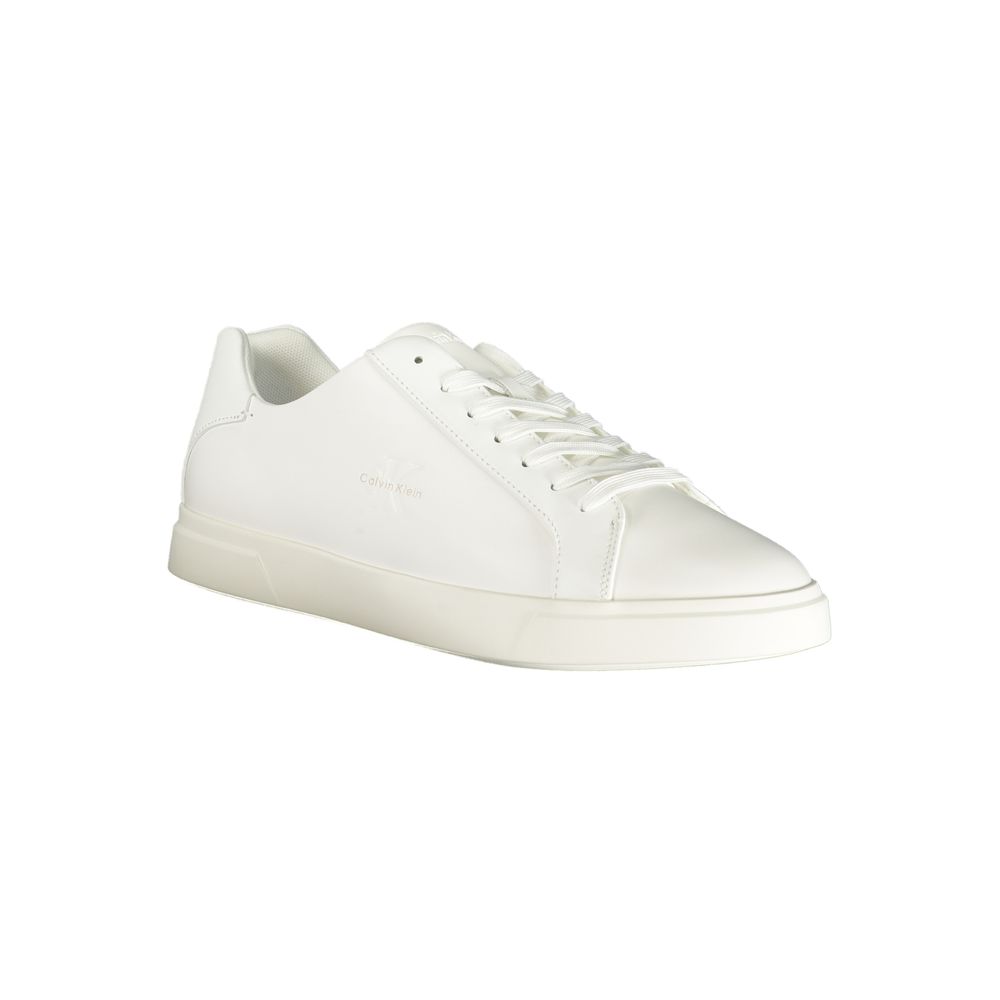 Calvin Klein White Polyester Low Top Sneakers Calvin Klein