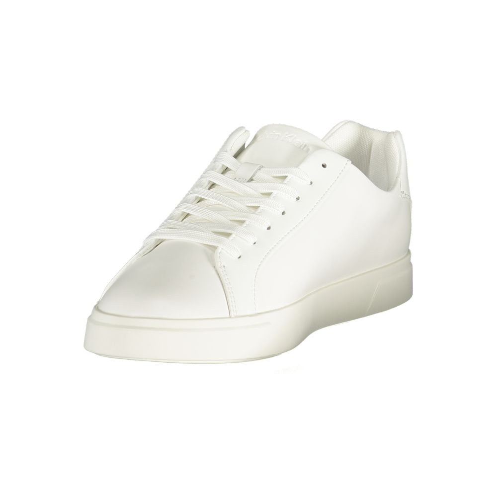 Calvin Klein White Polyester Low Top Sneakers Calvin Klein