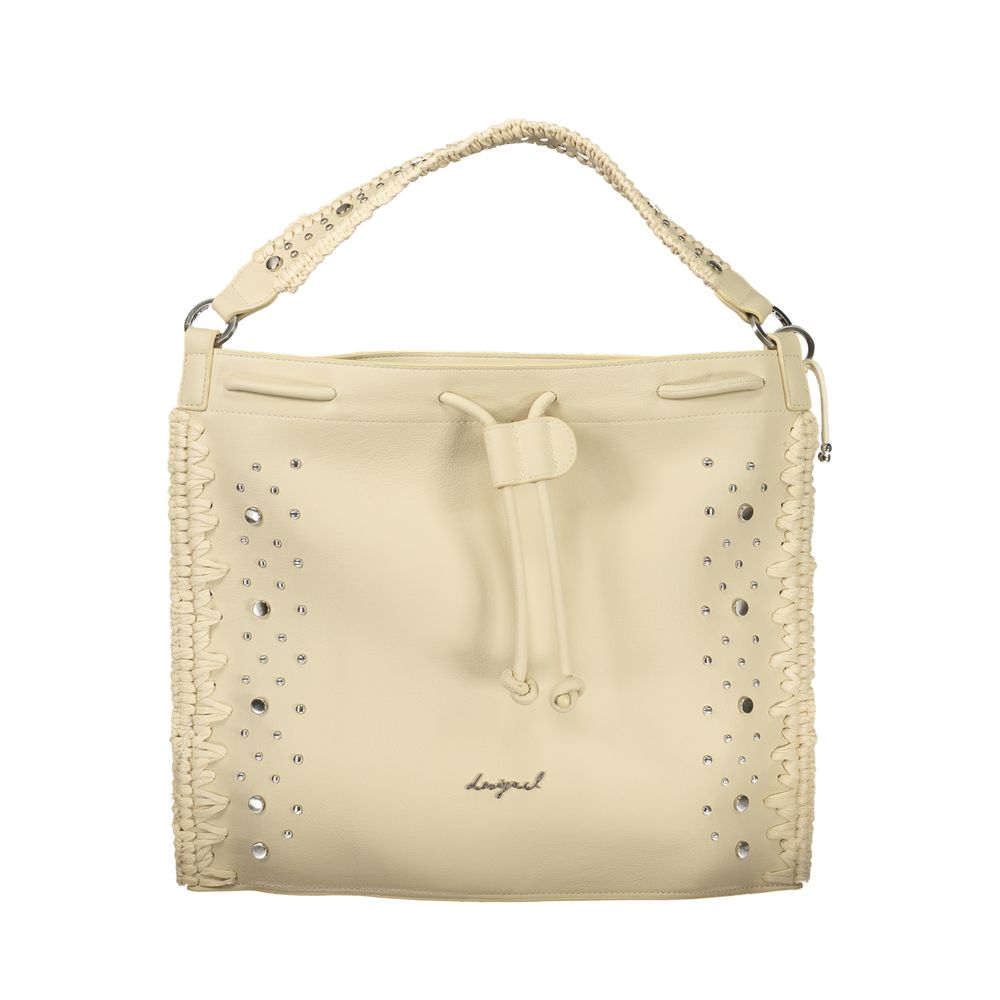 Desigual Bianco Poliuretano Woman Backpack Desigual