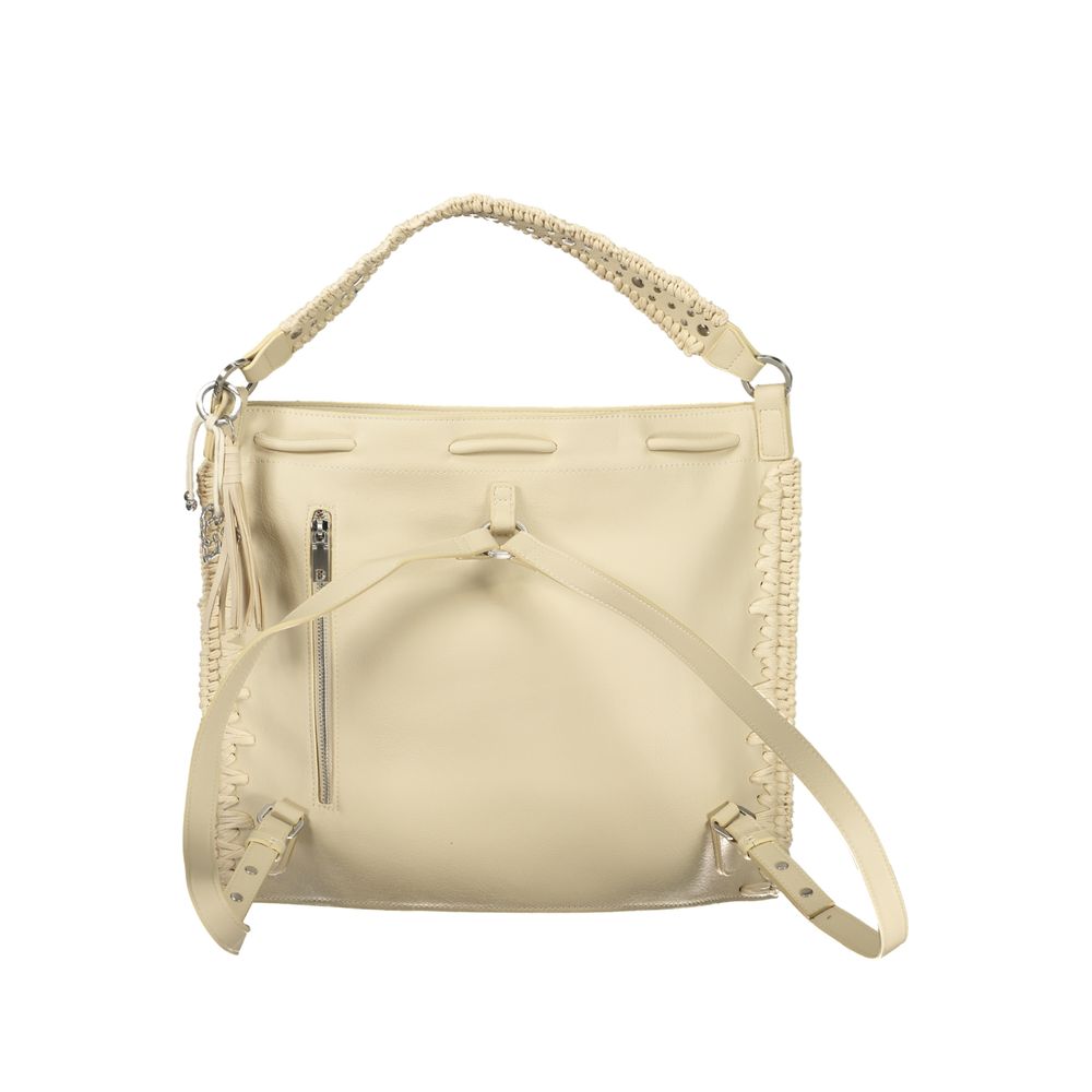 Desigual Bianco Poliuretano Woman Backpack Desigual