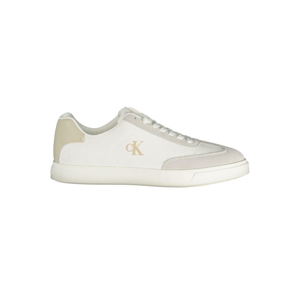 Calvin Klein White Polyester Athletic Sneakers Calvin Klein