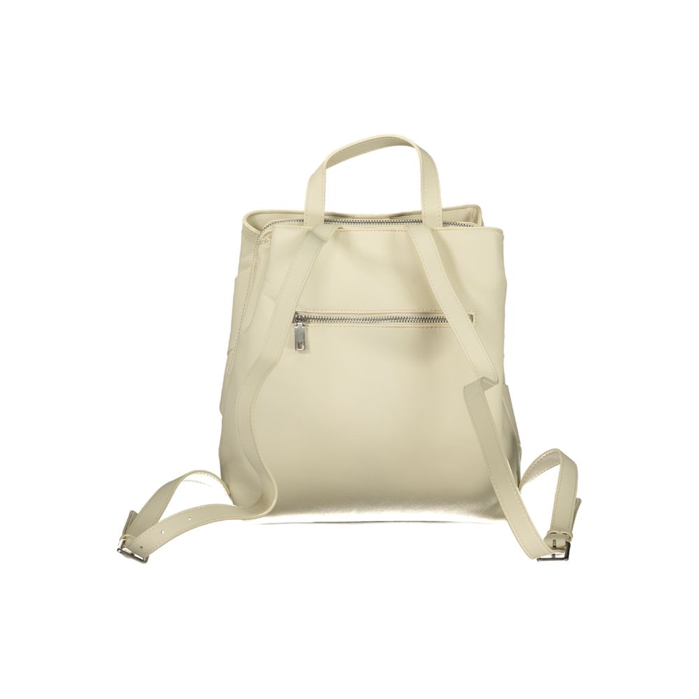 Desigual Bianco Poliuretano Female Mini Backpack Desigual