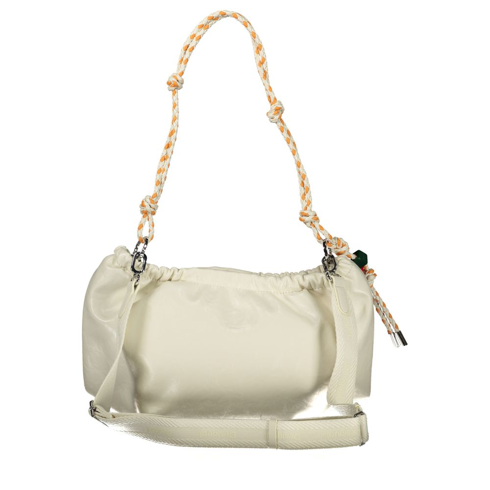 Desigual Ecru Polyurethane Women Handbag Desigual