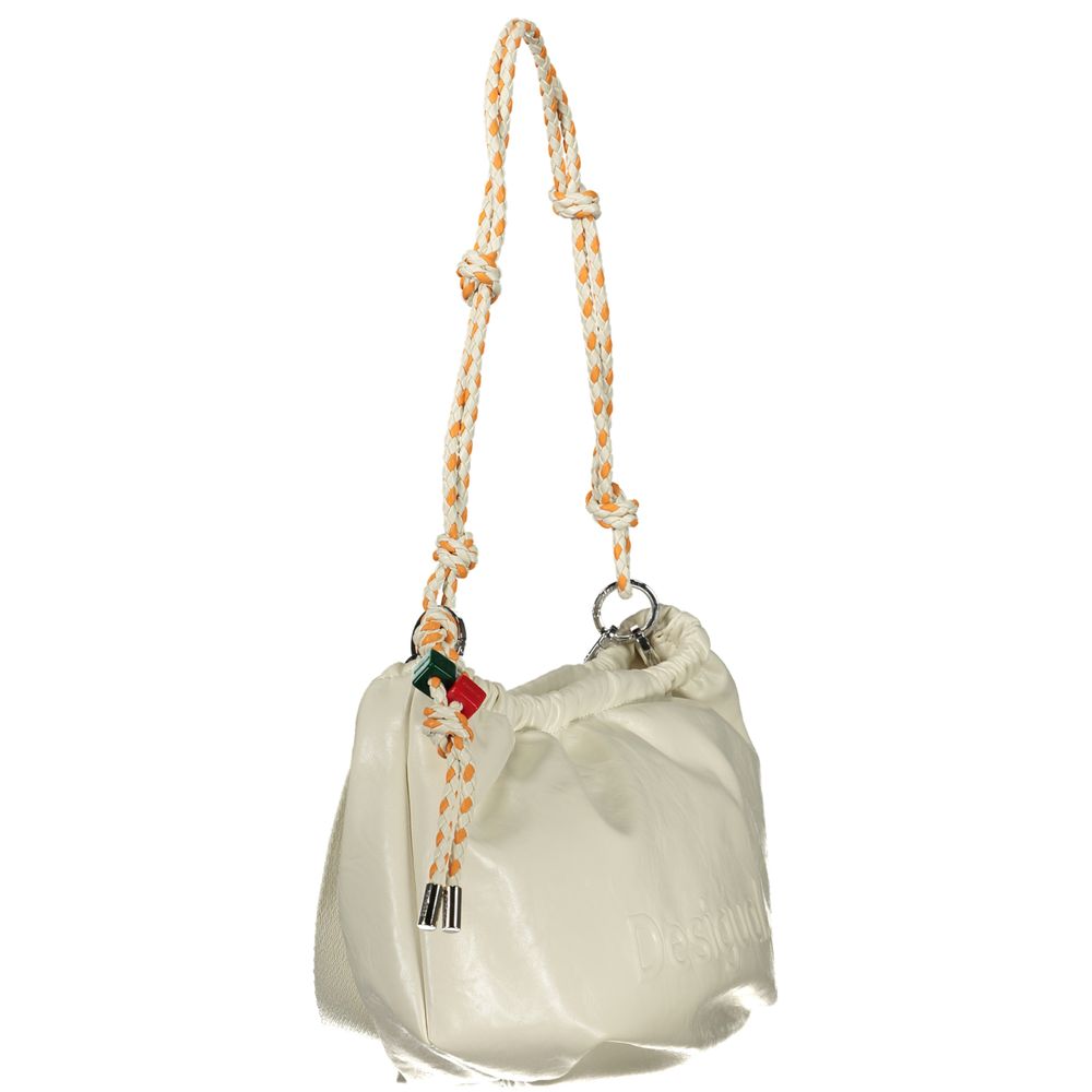 Desigual Ecru Polyurethane Women Handbag Desigual