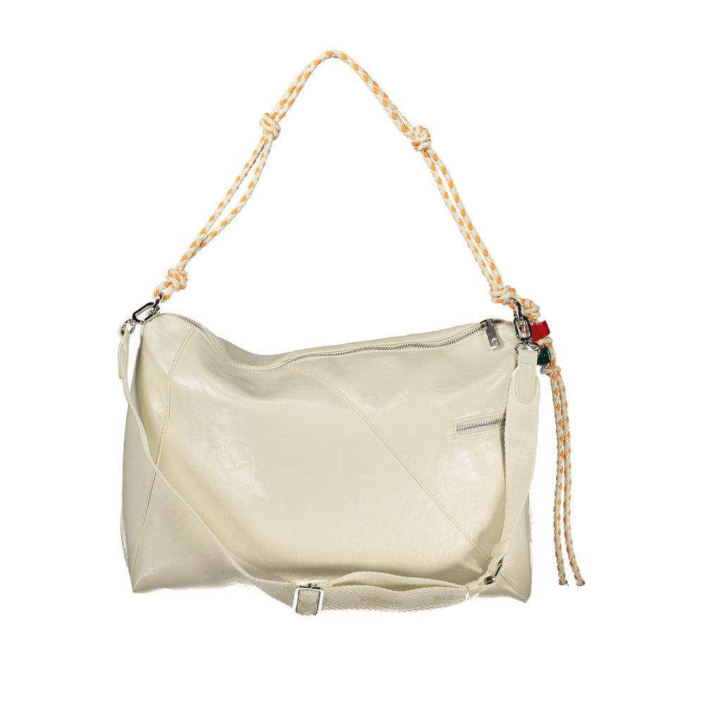 Desigual Ecru Polyurethane Women Handbag Desigual