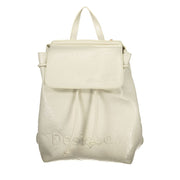Desigual Ecru Polyurethane Women Backpack Desigual