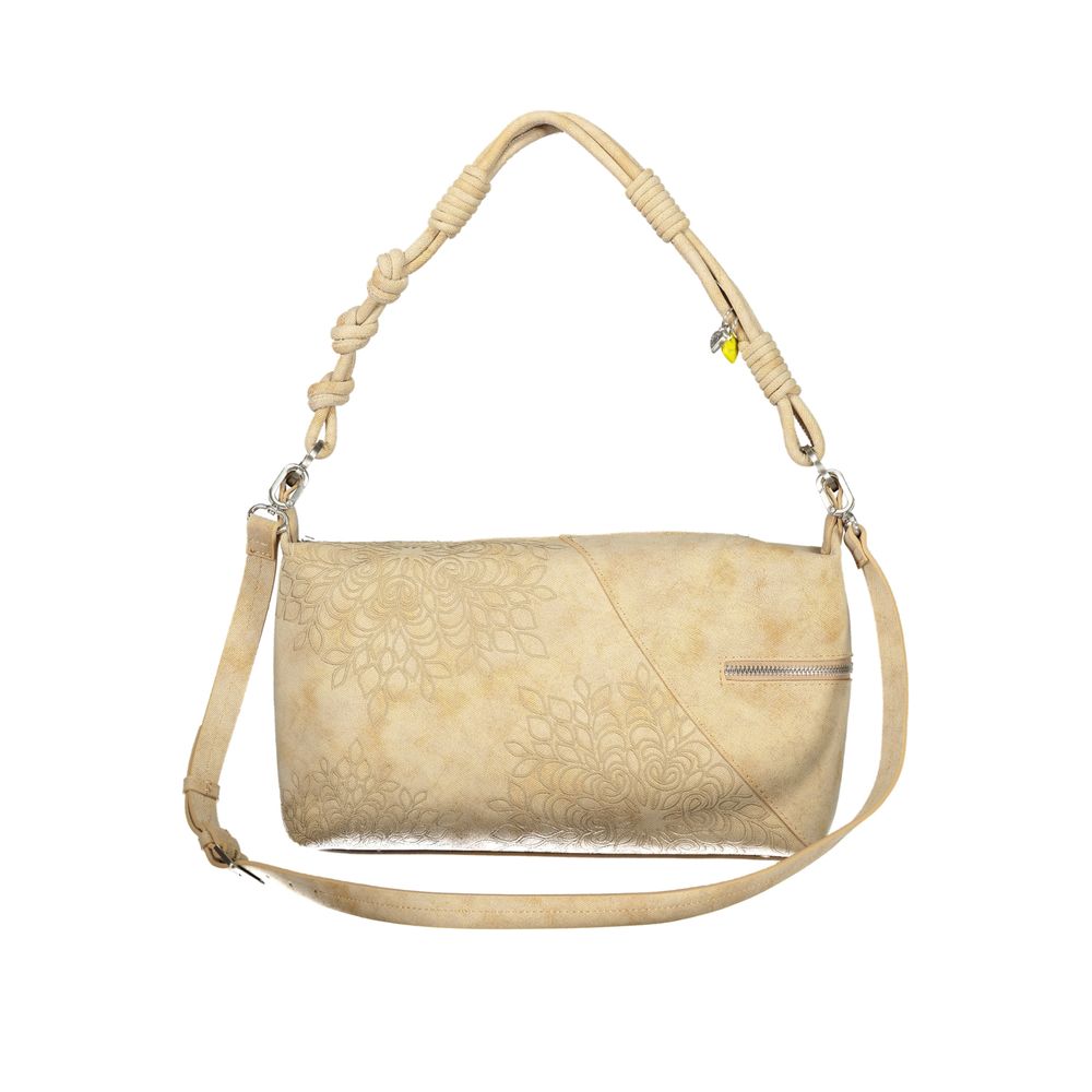 Desigual Beige Polyurethane Women's Shoulder Bag Desigual