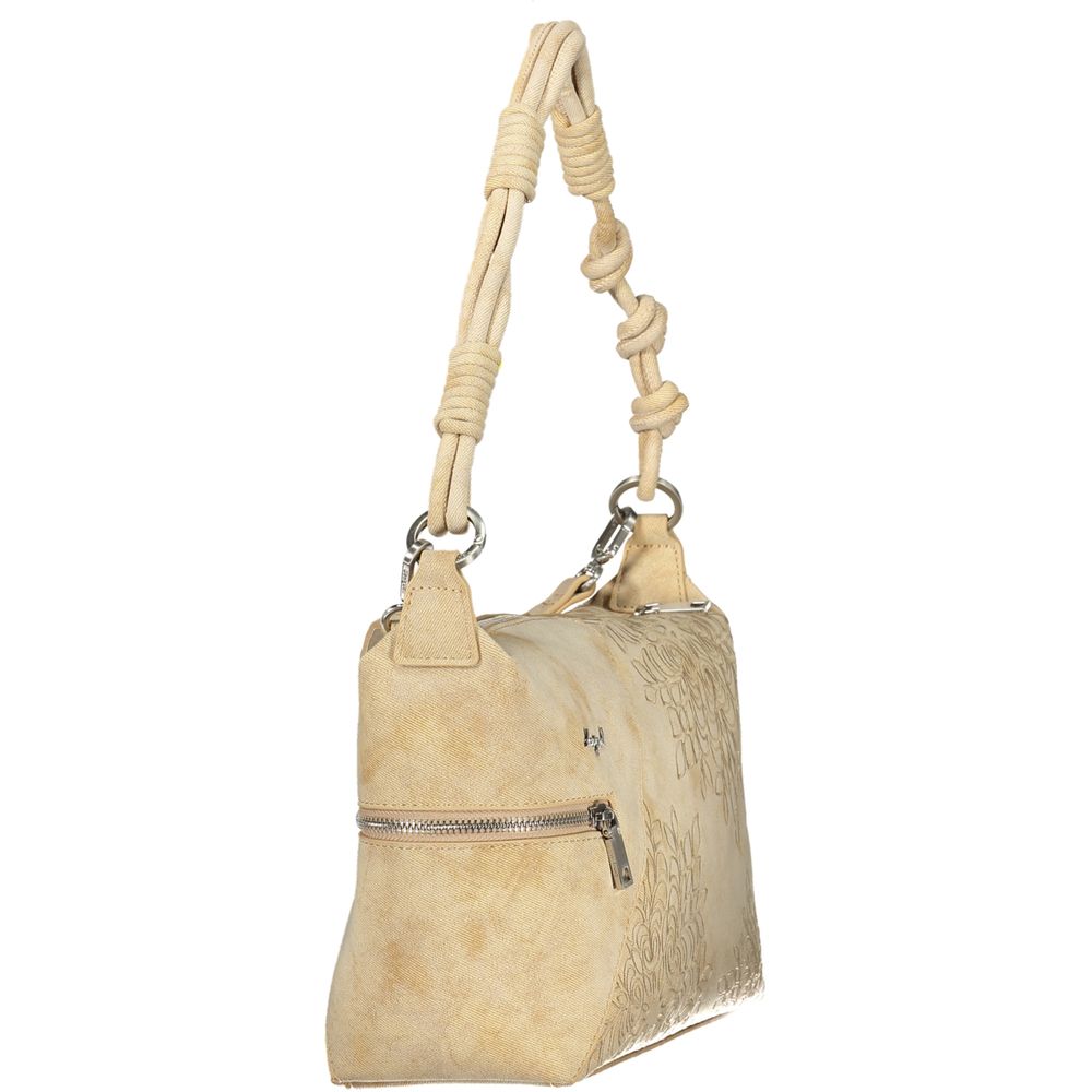 Desigual Beige Polyurethane Women's Shoulder Bag Desigual
