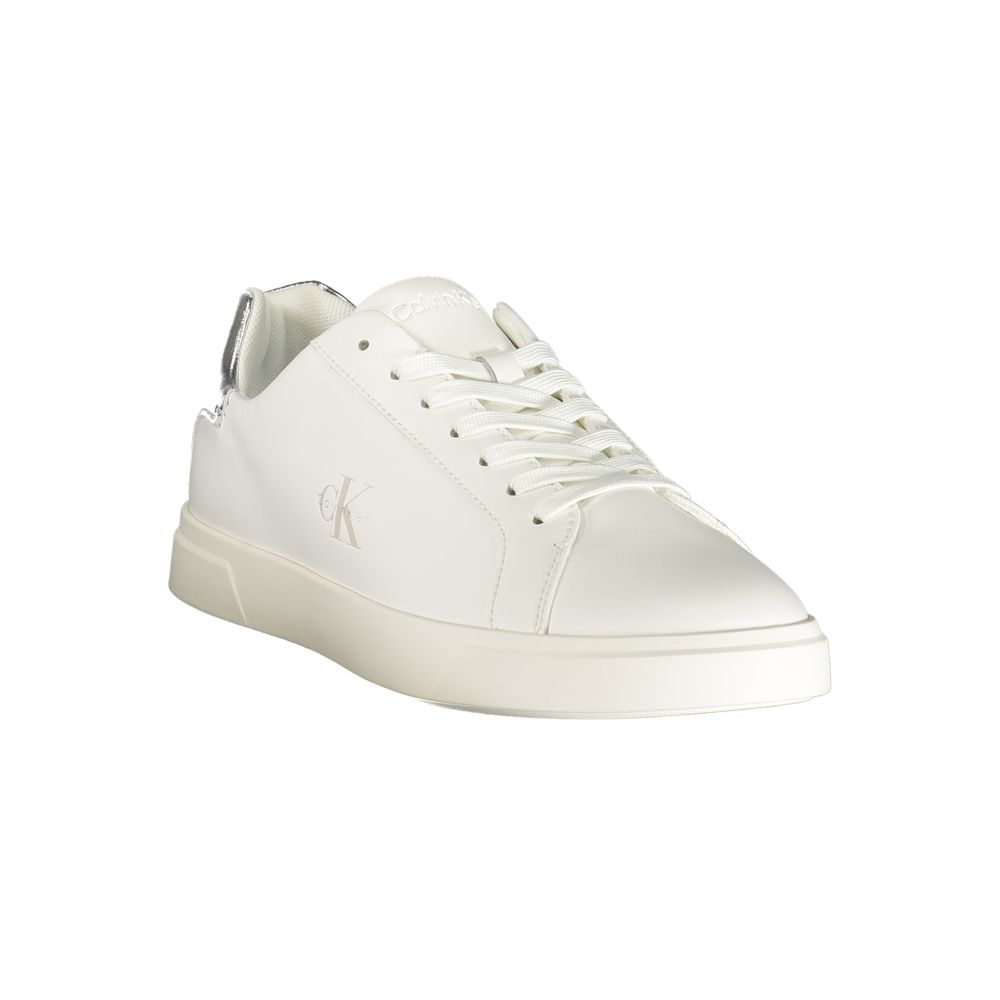 Calvin Klein White Polyester Low Top Sneakers Calvin Klein