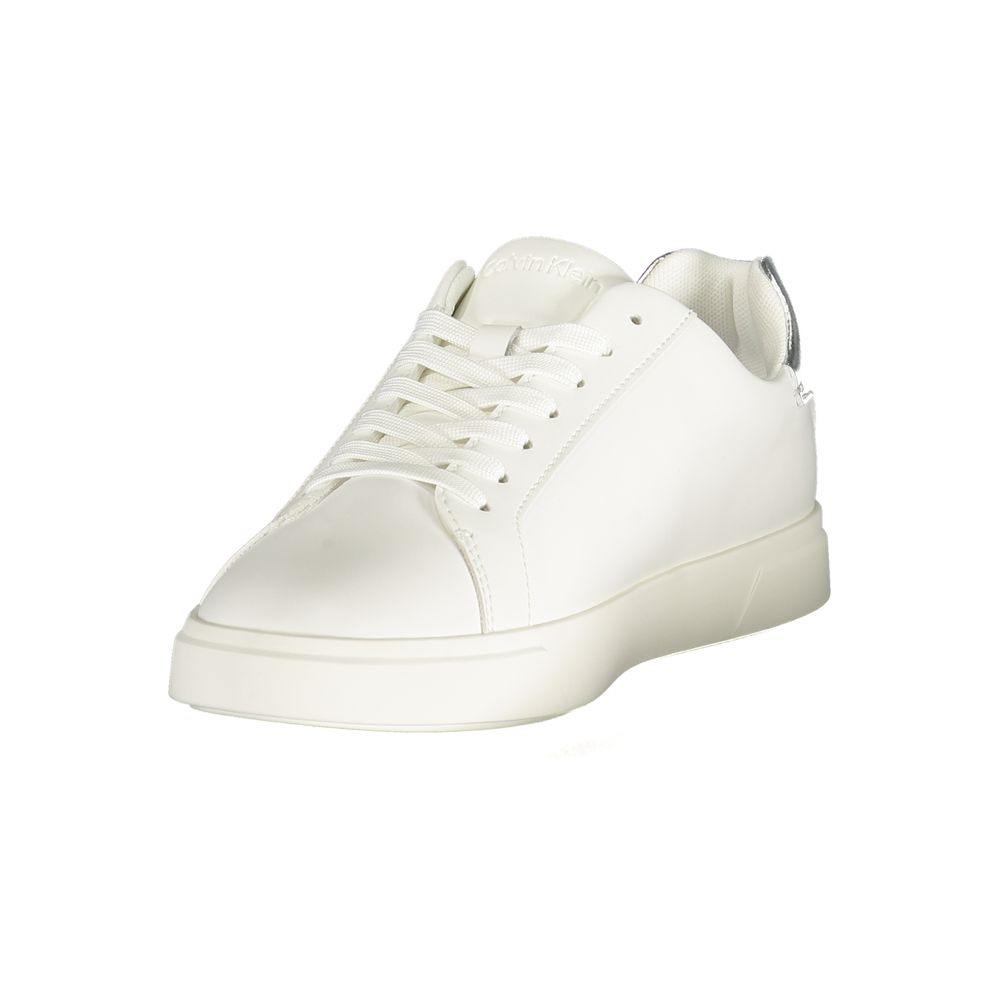 Calvin Klein White Polyester Low Top Sneakers Calvin Klein