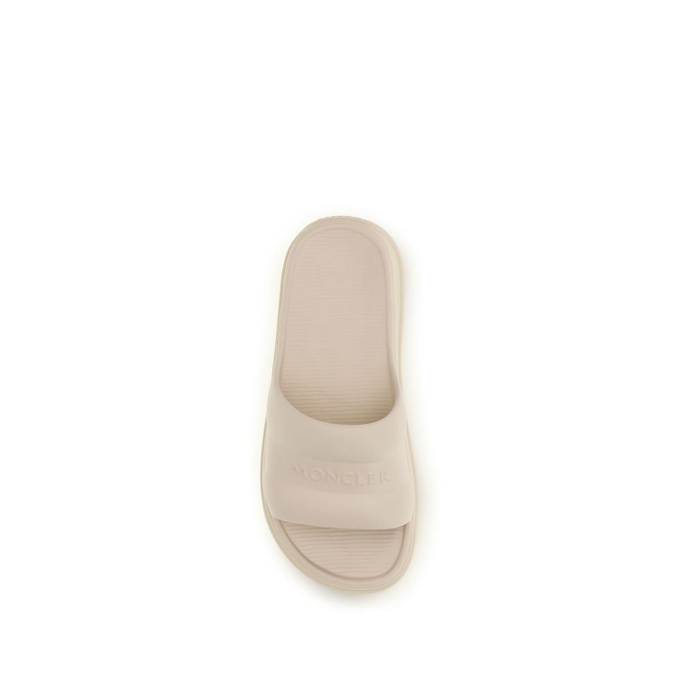 Moncler Beige Rubber Sandals Moncler