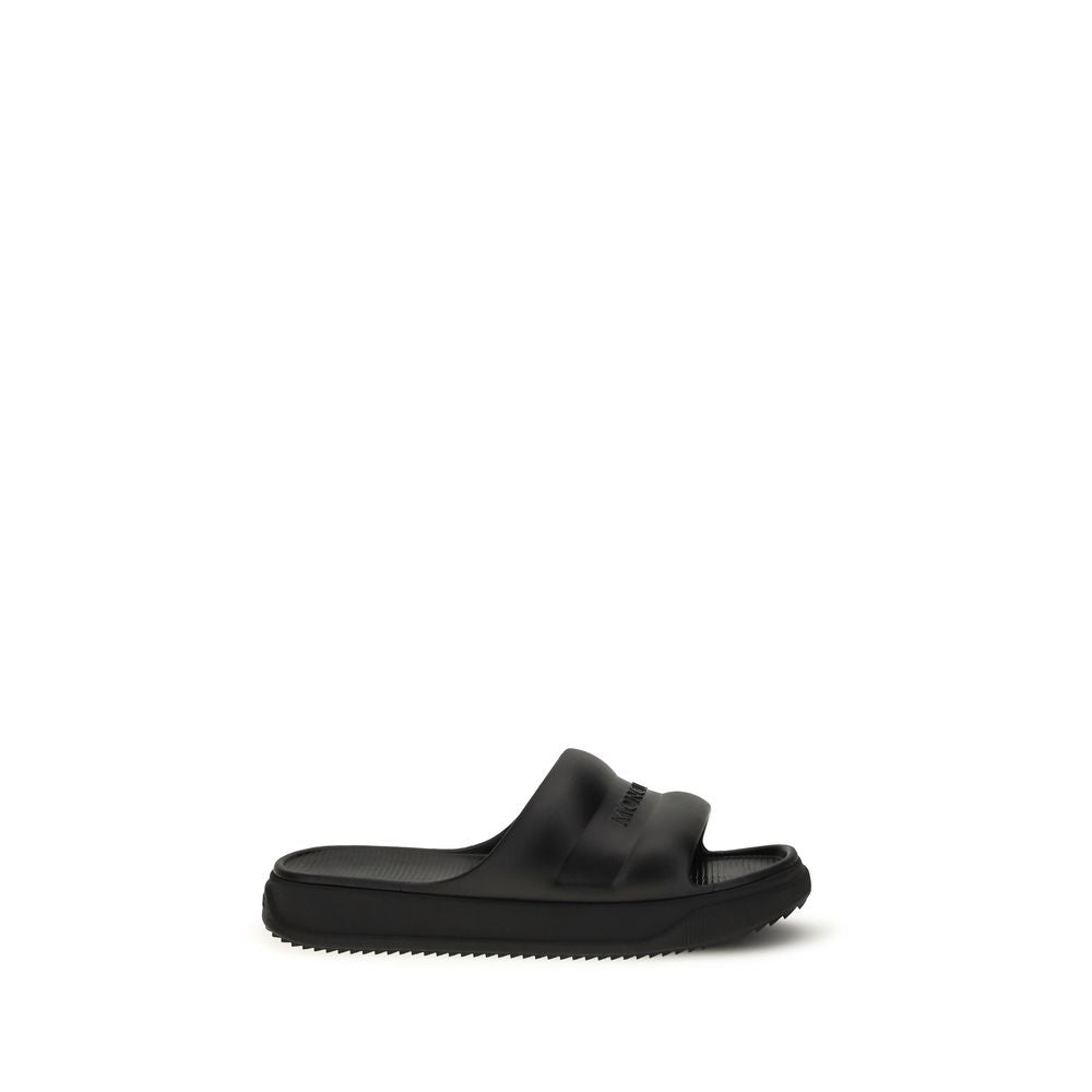 Moncler Black Rubber Sandals Moncler