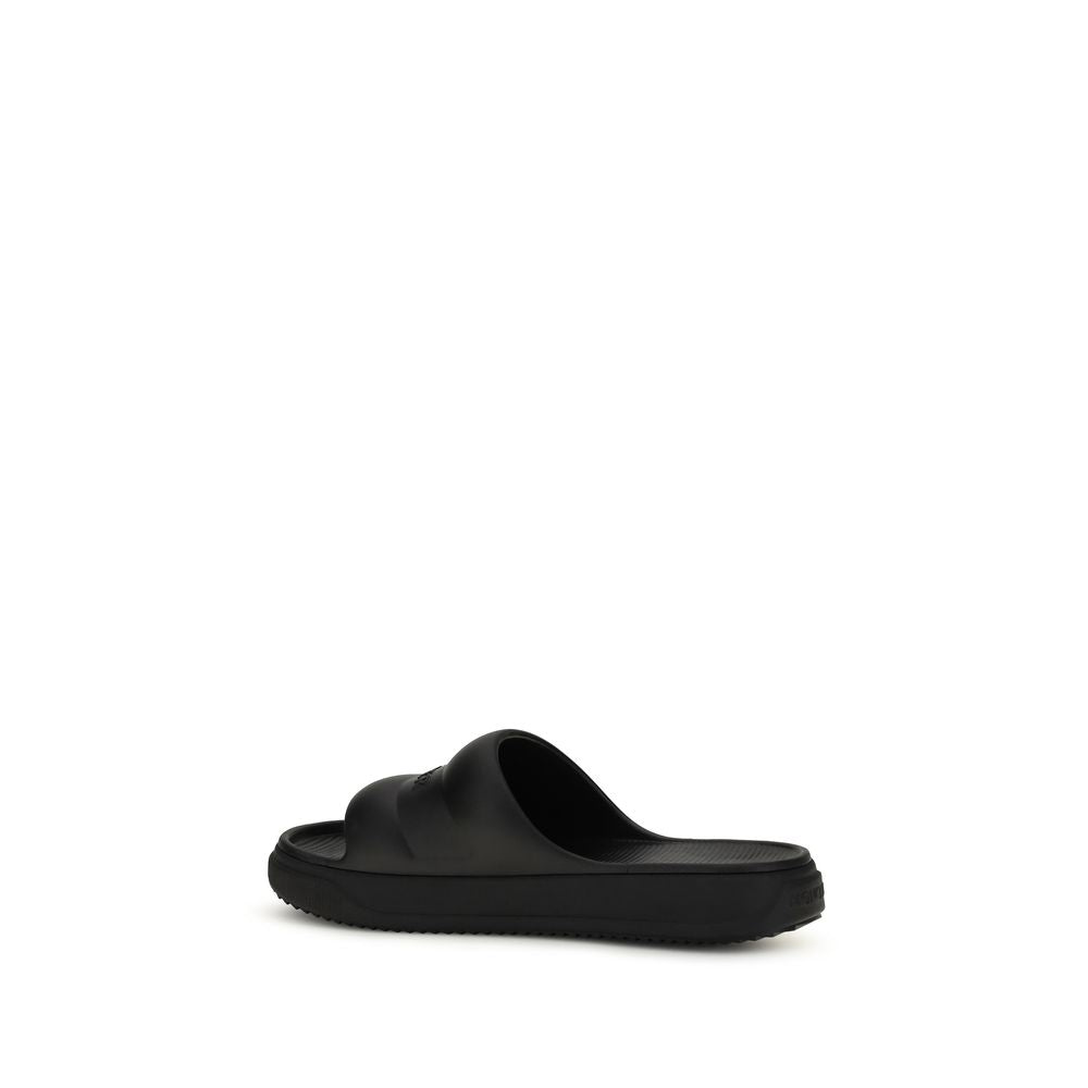 Moncler Black Rubber Sandals Moncler