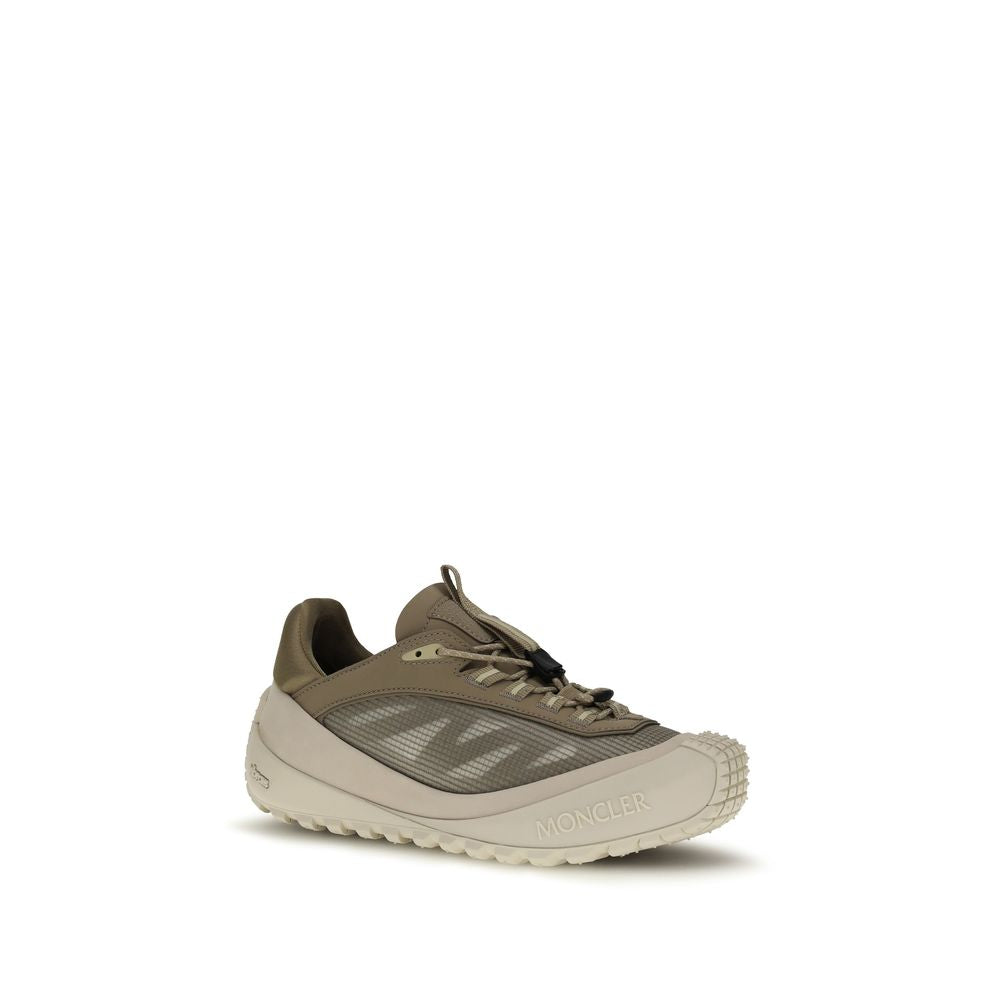 Moncler Gray Calf Leather Bos Taurus Athletic Sneakers Moncler