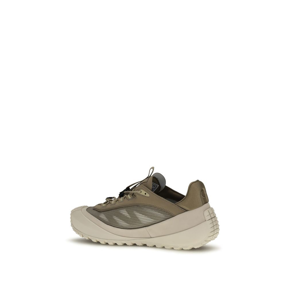 Moncler Gray Calf Leather Bos Taurus Athletic Sneakers Moncler