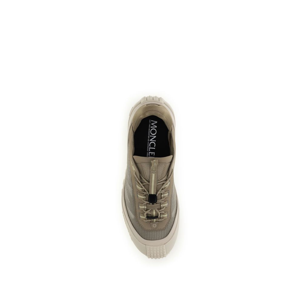 Moncler Gray Calf Leather Bos Taurus Athletic Sneakers Moncler