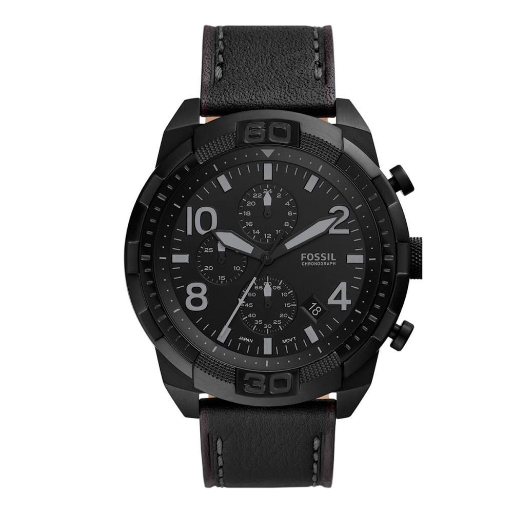 Fossil Black Leather Sport Watch Fossil