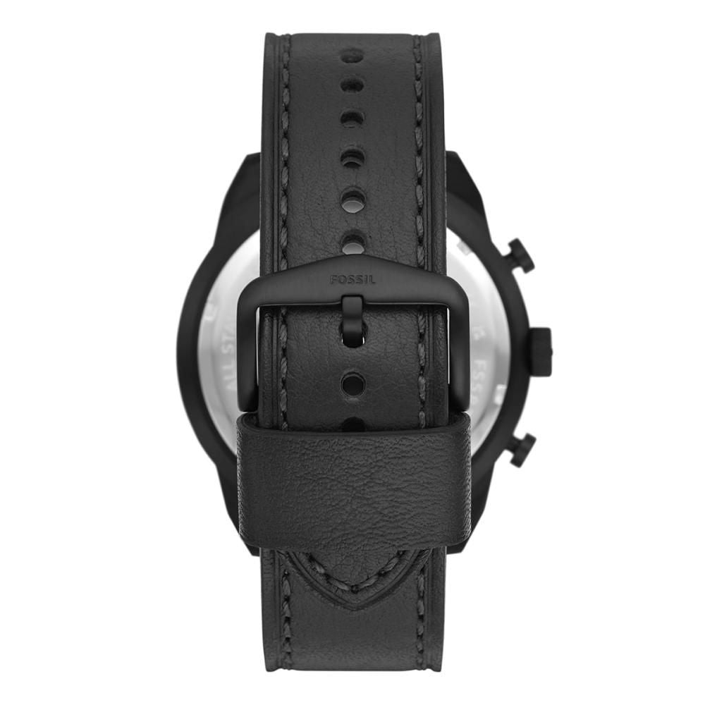Fossil Black Leather Sport Watch Fossil