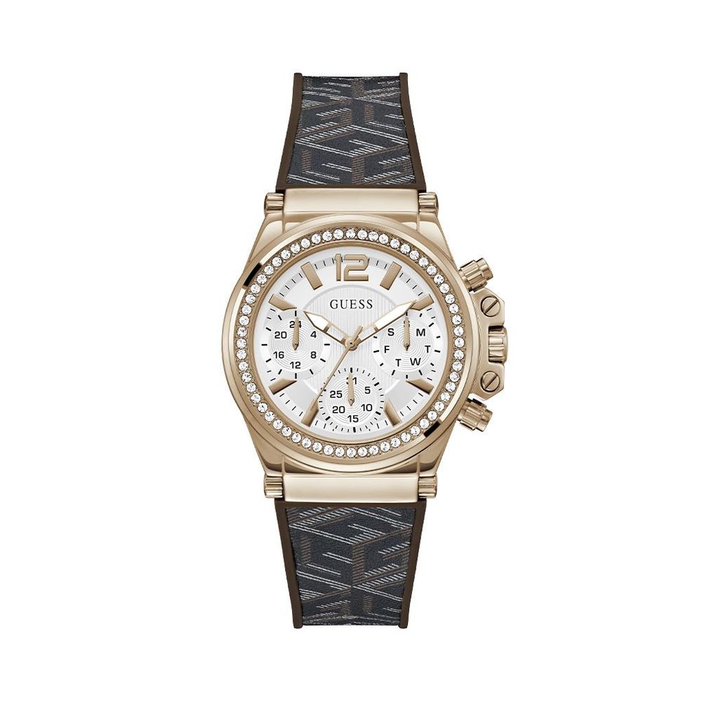 Guess Brown Synthetic Dress Watch Guess