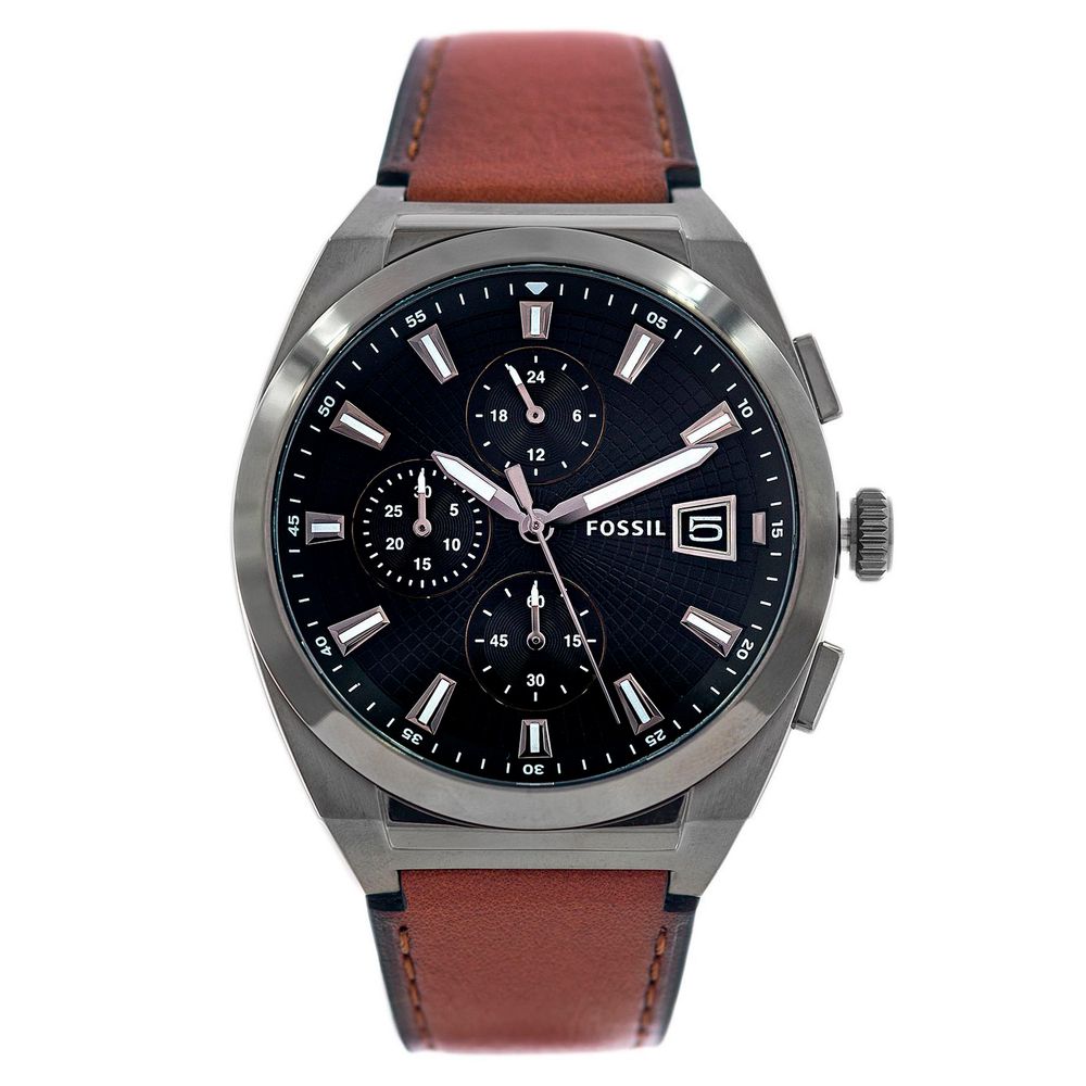 Fossil Brown Leather Dress Watch Fossil