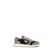 Prada Blue Calf Leather Bos Taurus Athletic Sneakers Prada