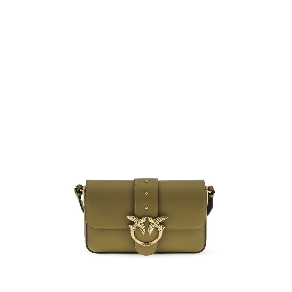 PINKO Bicolor Calf Leather Bos Taurus Shoulder Bag PINKO