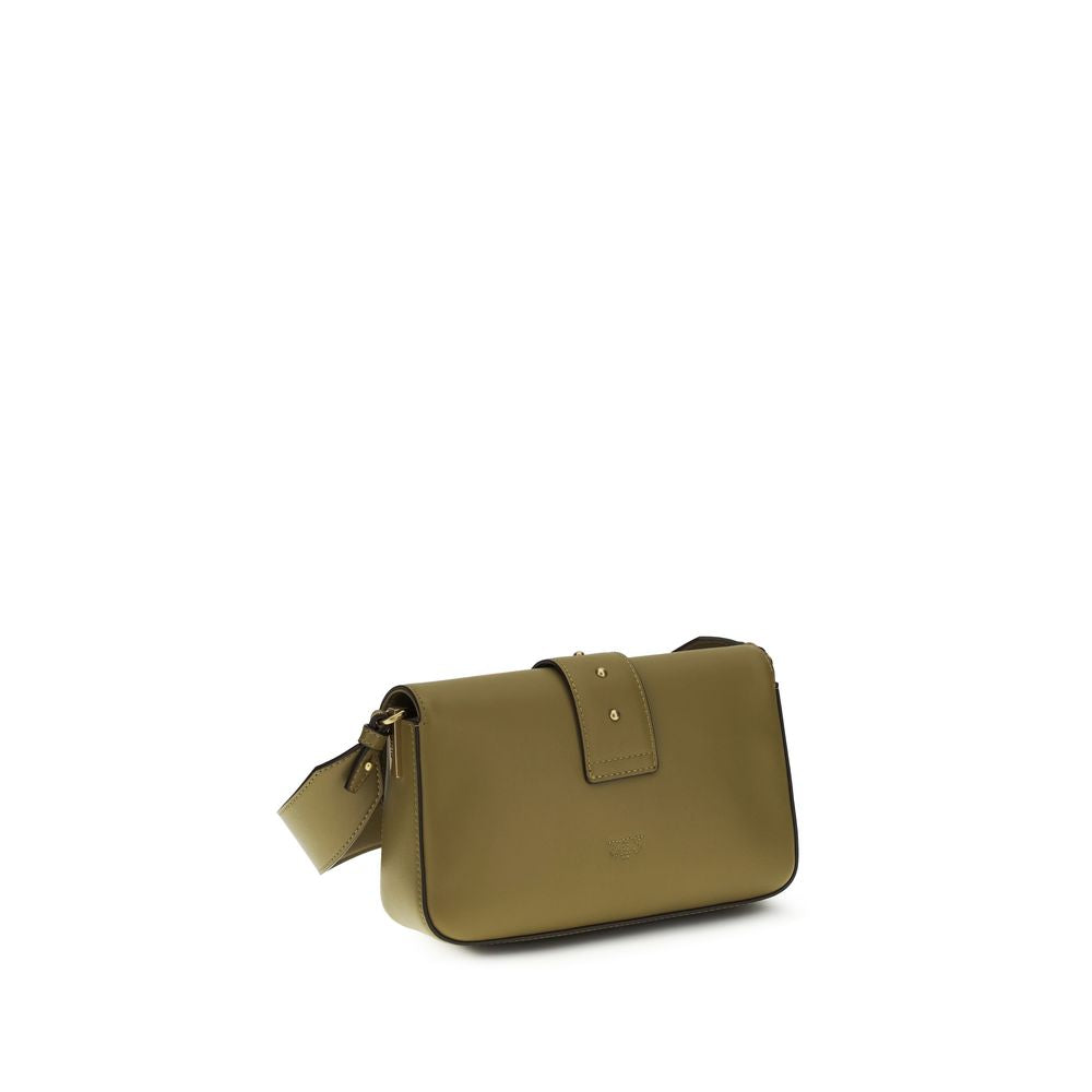 PINKO Bicolor Calf Leather Bos Taurus Shoulder Bag PINKO