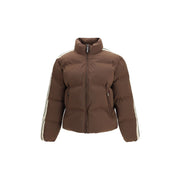 Palm Angels Brown Polyamide Full-Length Jacket Palm Angels
