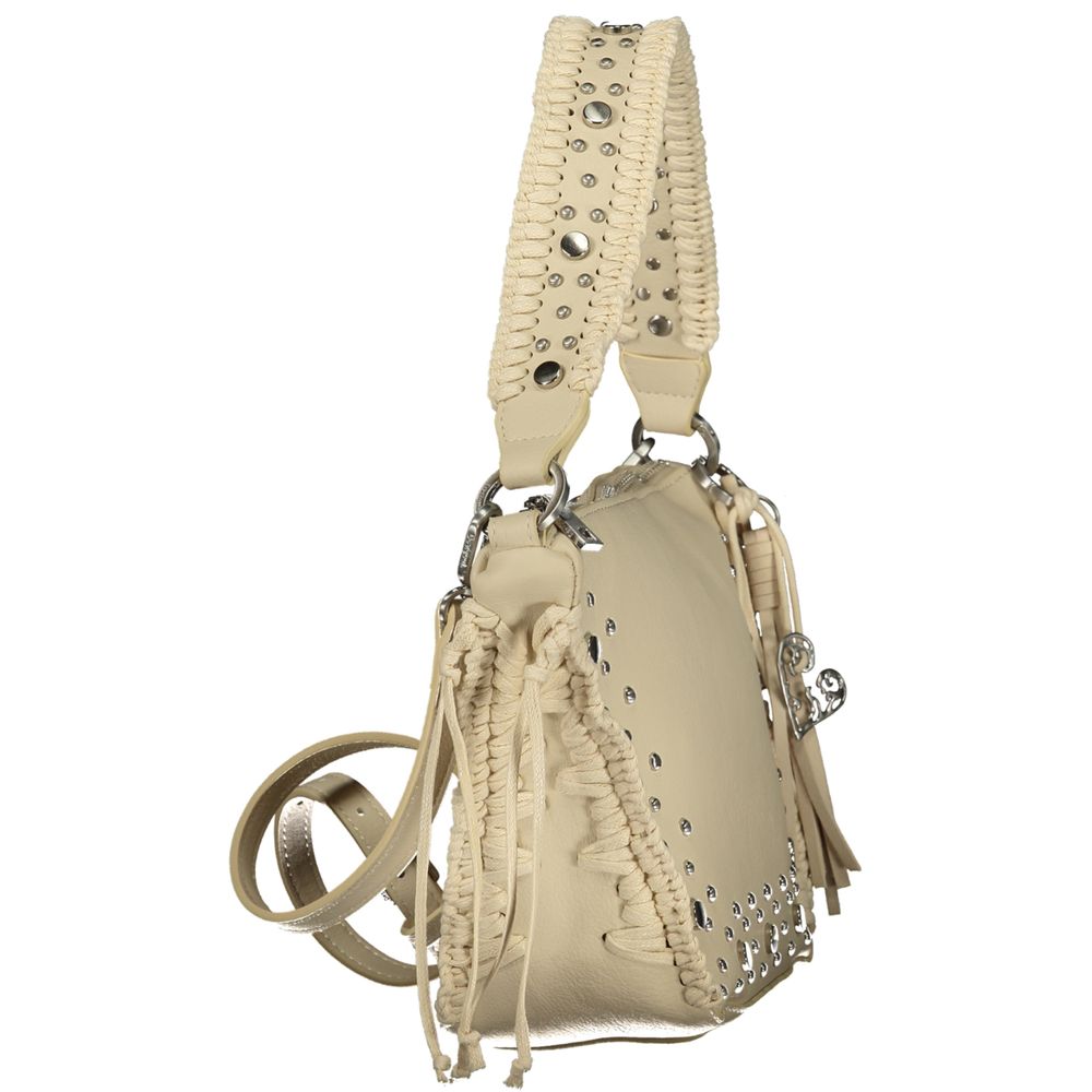 Desigual Beige Polyurethane Women Handbag Desigual