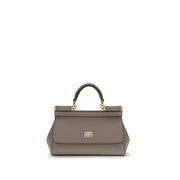 Dolce & Gabbana Gray Calf Leather Bos Taurus Handbag