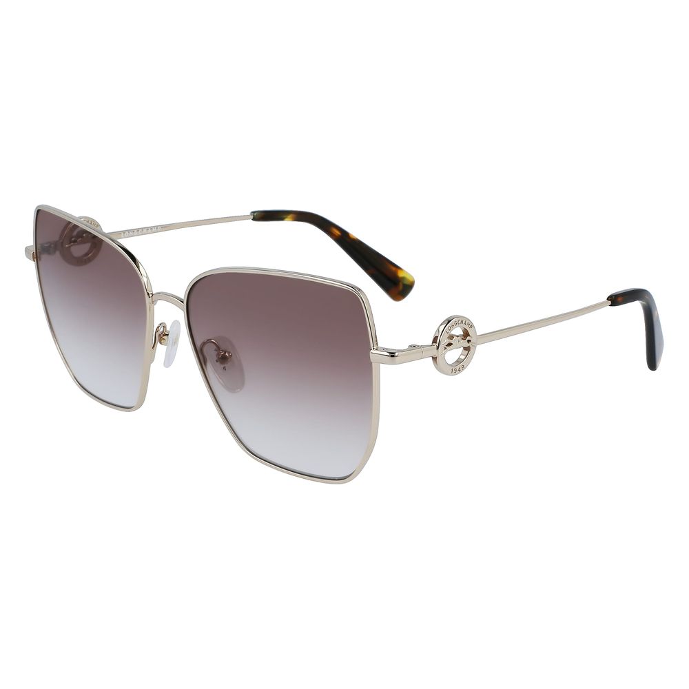 Longchamp Gold Metal Sunglasses Longchamp