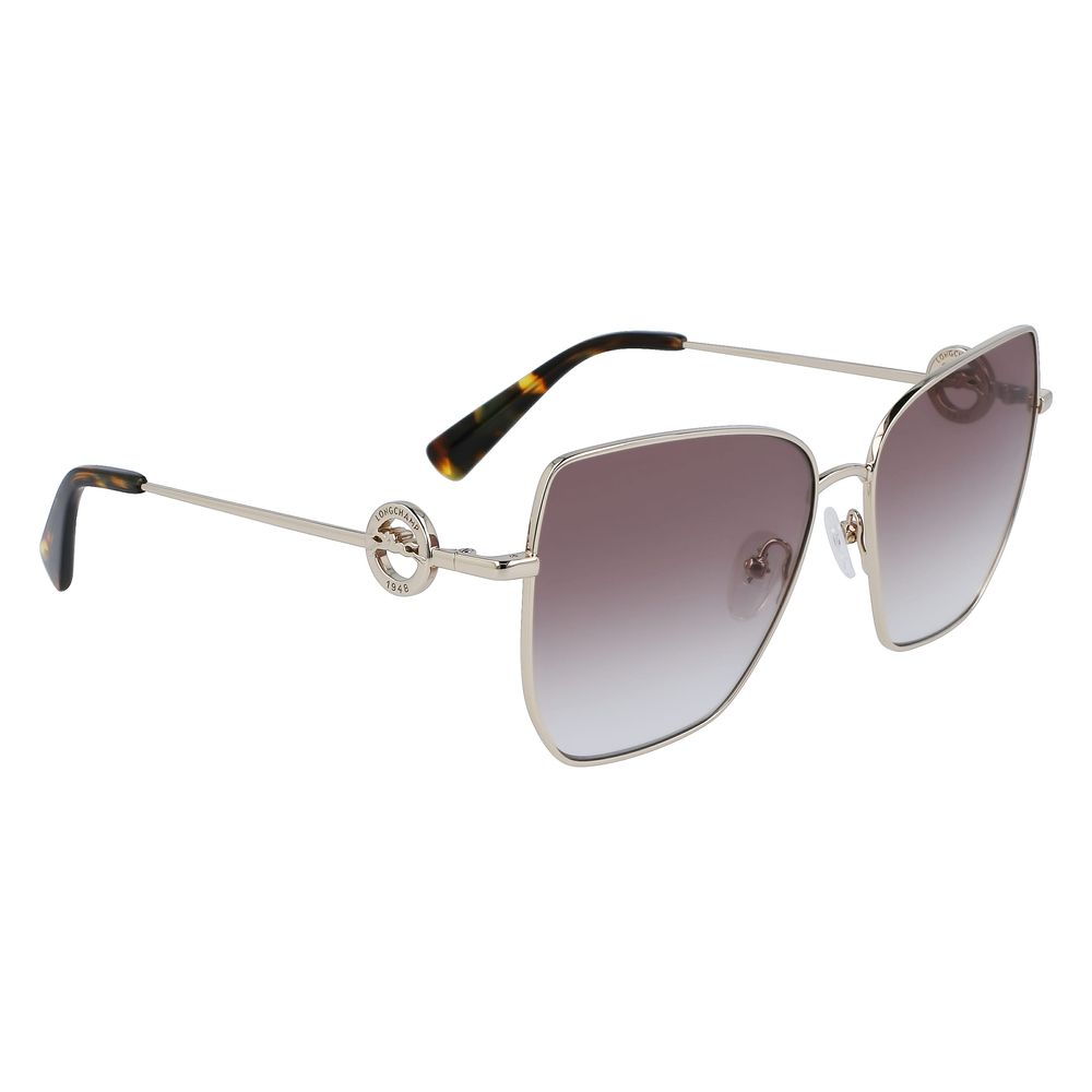 Longchamp Gold Metal Sunglasses Longchamp