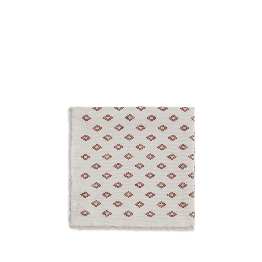 Brunello Cucinelli Multicolor Silk Scarf for Men