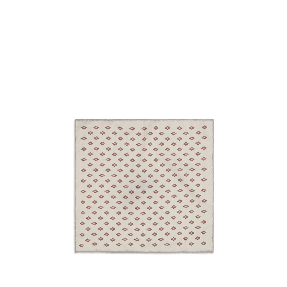 Brunello Cucinelli Multicolor Silk Scarf for Men