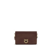PINKO Purple Calf Leather Bos Taurus Shoulder Bag PINKO